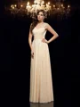 A-Line/Princess Straps Floor-Length Chiffon Mother of the Bride Dresses With Appliques Lace
