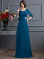 A-Line/Princess V-neck Floor-Length Chiffon Mother of the Bride Dresses