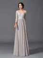 A-Line/Princess V-neck Floor-Length Chiffon Mother of the Bride Dresses With Ruffles