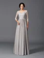 A-Line/Princess V-neck Floor-Length Chiffon Mother of the Bride Dresses With Ruffles