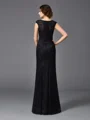 Sheath/Column Scoop Floor-Length Lace Mother of the Bride Dresses With Beading
