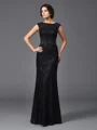 Sheath/Column Scoop Floor-Length Lace Mother of the Bride Dresses With Beading