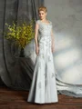 Sheath/Column Sweetheart Floor-Length Satin Mother of the Bride Dresses With Appliques Lace