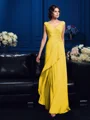 A-Line/Princess V-neck Sweep Train Chiffon Mother of the Bride Dresses With Beading