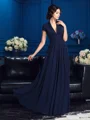 A-Line/Princess V-neck Floor-Length Chiffon Mother of the Bride Dresses With Appliques Lace