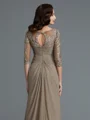 A-Line/Princess Scoop Floor-Length Chiffon Mother of the Bride Dresses With Appliques Lace