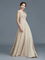 A-Line/Princess Scoop Floor-Length Chiffon Mother of the Bride Dresses With Ruffles