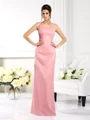 Sheath/Column Square Floor-Length Silk Like Satin Mother of the Bride Dresses