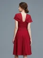 A-Line/Princess V-neck Knee-Length Chiffon Mother of the Bride Dresses With Ruffles