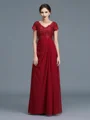 A-Line/Princess V-neck Floor-Length Chiffon Mother of the Bride Dresses With Ruffles