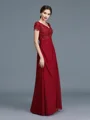 A-Line/Princess V-neck Floor-Length Chiffon Mother of the Bride Dresses With Ruffles