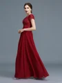 A-Line/Princess V-neck Floor-Length Chiffon Mother of the Bride Dresses With Ruffles