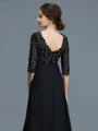 A-Line/Princess V-neck Floor-Length Chiffon Mother of the Bride Dresses With Beading