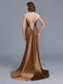 Trumpet/Mermaid Scoop Floor-Length Lace Mother of the Bride Dresses With Beading