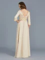 A-Line/Princess V-neck Floor-Length Chiffon Mother of the Bride Dresses With Ruffles