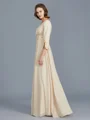 A-Line/Princess V-neck Floor-Length Chiffon Mother of the Bride Dresses With Ruffles