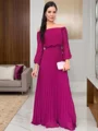 A-Line/Princess Off-the-Shoulder Floor-Length Chiffon Mother of the Bride Dresses With Ruffles