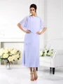 Sheath/Column Bateau Ankle-Length Chiffon Mother of the Bride Dresses