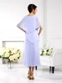 Sheath/Column Bateau Ankle-Length Chiffon Mother of the Bride Dresses