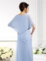 Sheath/Column Bateau Ankle-Length Chiffon Mother of the Bride Dresses