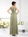 A-Line/Princess V-neck Floor-Length Chiffon Mother of the Bride Dresses With Pleats