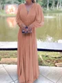 A-Line/Princess V-neck Floor-Length Chiffon Mother of the Bride Dresses With Ruffles
