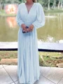 A-Line/Princess V-neck Floor-Length Chiffon Mother of the Bride Dresses With Ruffles