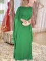 Sheath/Column Scoop Floor-Length Chiffon Mother of the Bride Dresses With Ruffles