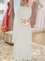 Sheath/Column Scoop Floor-Length Chiffon Mother of the Bride Dresses With Ruffles
