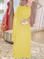 Sheath/Column Scoop Floor-Length Chiffon Mother of the Bride Dresses With Ruffles