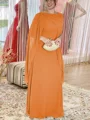 Sheath/Column Scoop Floor-Length Chiffon Mother of the Bride Dresses With Ruffles