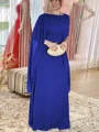 Sheath/Column Scoop Floor-Length Chiffon Mother of the Bride Dresses With Ruffles
