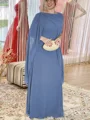 Sheath/Column Scoop Floor-Length Chiffon Mother of the Bride Dresses With Ruffles