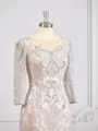 Sheath/Column Bateau Short/Mini Chiffon Mother of the Bride Dresses With Appliques Lace