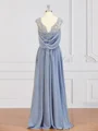 A-Line/Princess V-neck Floor-Length Chiffon Mother of the Bride Dresses With Appliques Lace
