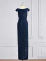 Sheath/Column V-neck Floor-Length Mother of the Bride Dresses With Ruffles