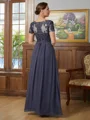 A-Line/Princess V-neck Floor-Length Chiffon Mother of the Bride Dresses With Applique