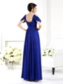 A-Line/Princess Scoop Floor-Length Chiffon Mother of the Bride Dresses