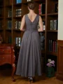 A-Line/Princess V-neck Ankle-Length Chiffon Mother of the Bride Dresses With Applique