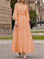 A-Line/Princess Scoop Ankle-Length Chiffon Mother of the Bride Dresses With Lace Applique