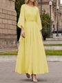 A-Line/Princess Scoop Ankle-Length Chiffon Mother of the Bride Dresses With Lace Applique