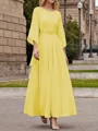 A-Line/Princess Scoop Ankle-Length Chiffon Mother of the Bride Dresses With Lace Applique