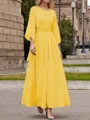 A-Line/Princess Scoop Ankle-Length Chiffon Mother of the Bride Dresses With Lace Applique