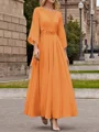 A-Line/Princess Scoop Ankle-Length Chiffon Mother of the Bride Dresses With Lace Applique