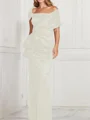 Sheath/Column Square Floor-Length Silk Like Satin Mother of the Bride Dresses