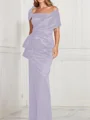Sheath/Column Square Floor-Length Silk Like Satin Mother of the Bride Dresses