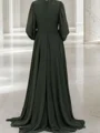 A-Line/Princess V-neck Sweep Train Chiffon Mother of the Bride Dresses With Ruffles