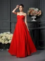 A-Line/Princess Sweetheart Floor-Length Chiffon Mother of the Bride Dresses With Beading