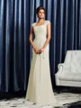 Sheath/Column Sweetheart Sweep Train Chiffon Mother of the Bride Dresses With Appliques Lace