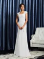 Sheath/Column Sweetheart Sweep Train Chiffon Mother of the Bride Dresses With Appliques Lace